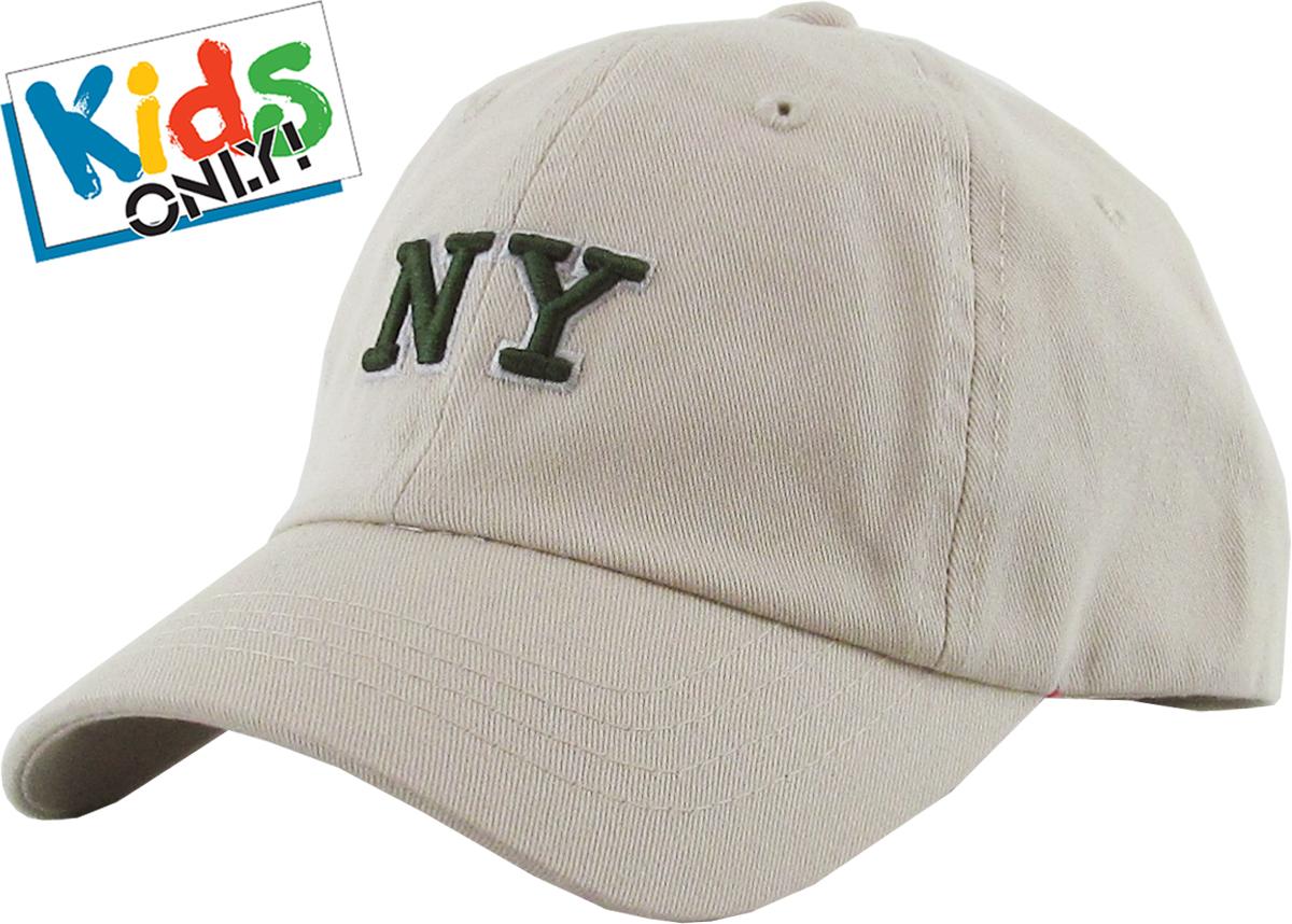帽子 the editor's choice NYCO Cap Navy /White Kids NY Low Profile Cotton Baseball Cap | KBETHOS